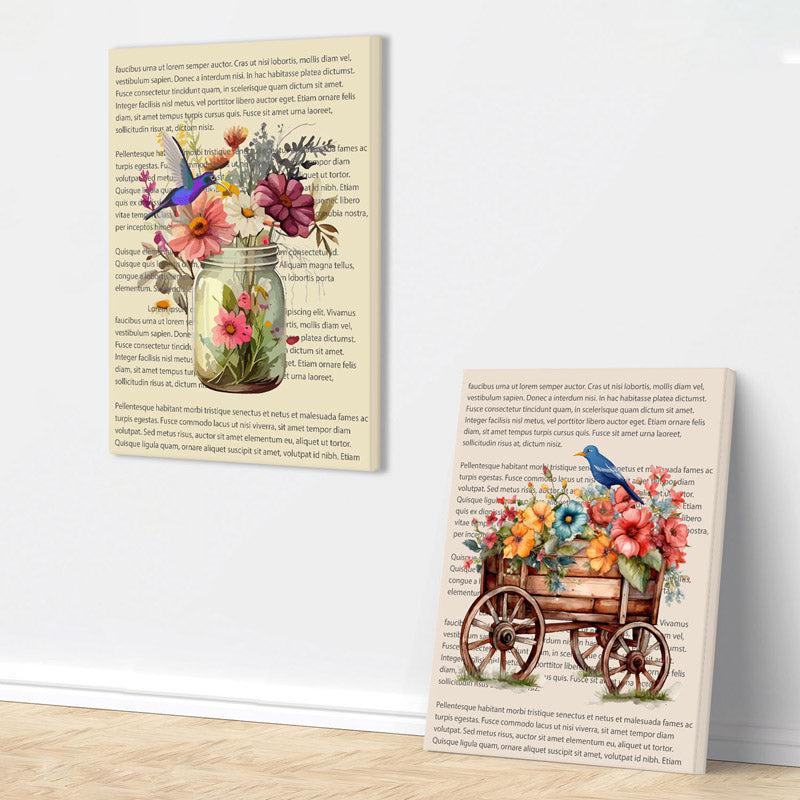 Florensia Print Wall Painting - Set Of Two