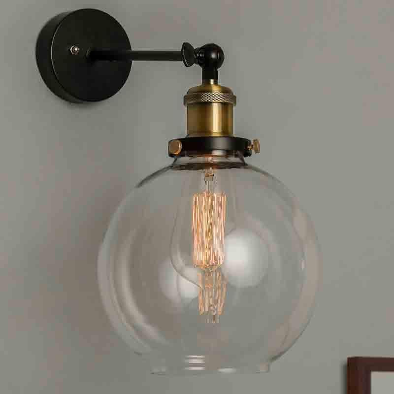 Globe Shine Glass & Metal Wall Lamp media 3