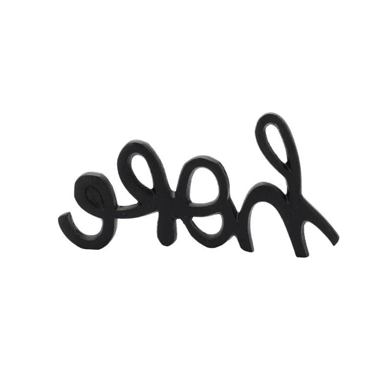 Hope Loop Typography Showpiece - Black media 5