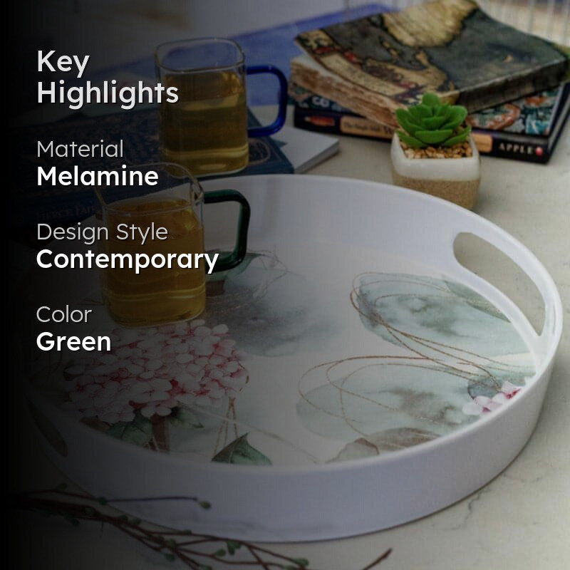 Suzume Floral Serving Tray media 2