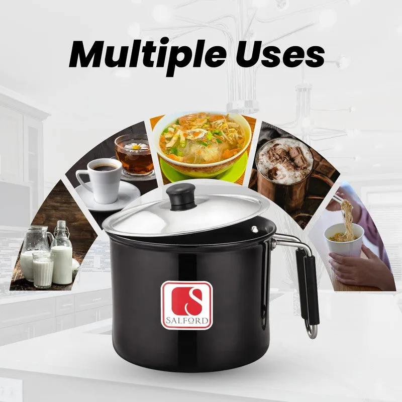 Salford Hard Anodised Sauce Pan with Lid (Black) - 2250 mL media 6