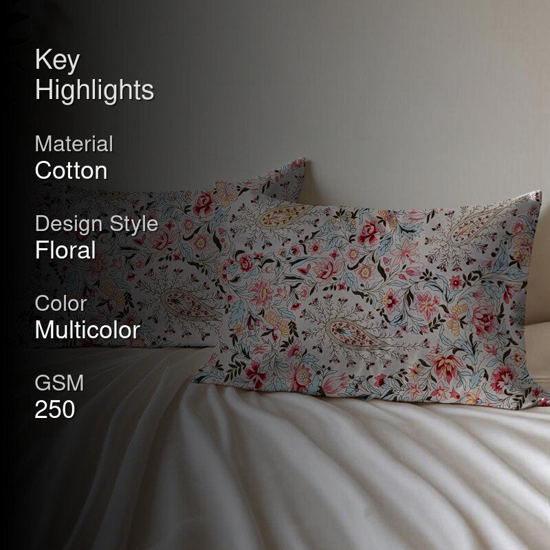 Tulip Dreams Cotton Pillow Cover - Set Of Two media 2