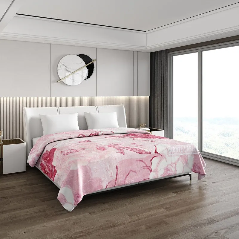 Monte Carlo Blush Blossom Throw - 1000 GSM media 1