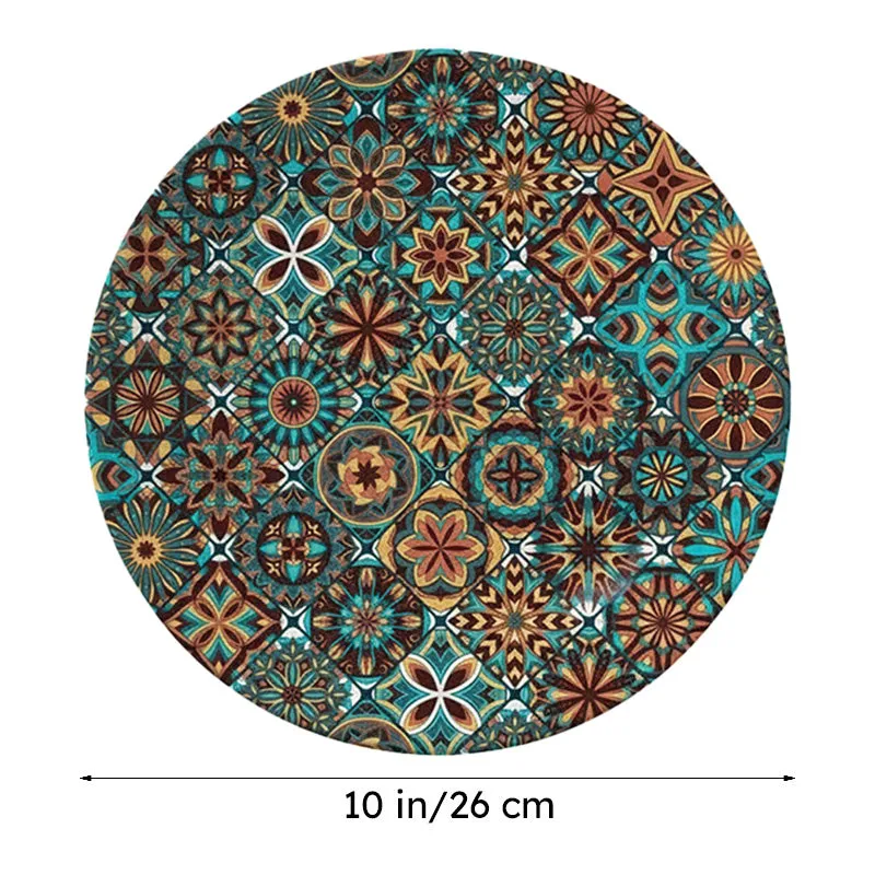 Ethnic Mandala Tiles Wall Plate - Turquoise media 8