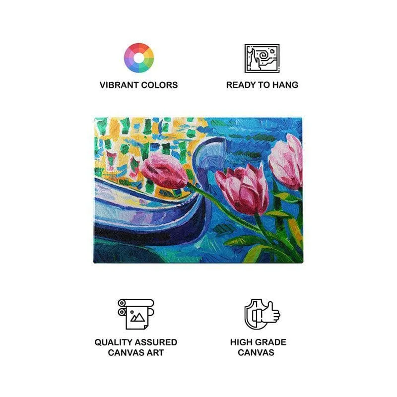 Tulips Canvas Wall Painting - Gallery Wrap media 4