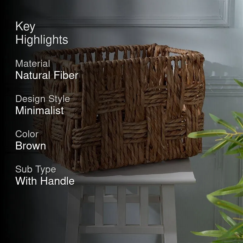 Dovela Natural Fiber Storage Basket media 2
