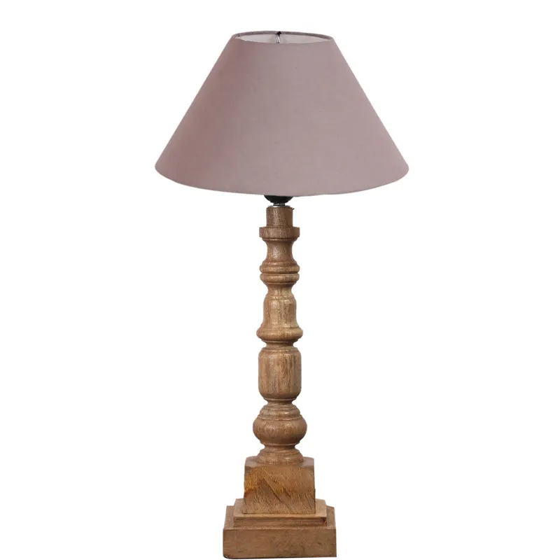 Cotin II Arbor Wooden Table Lamp - Grey,Brown media 6