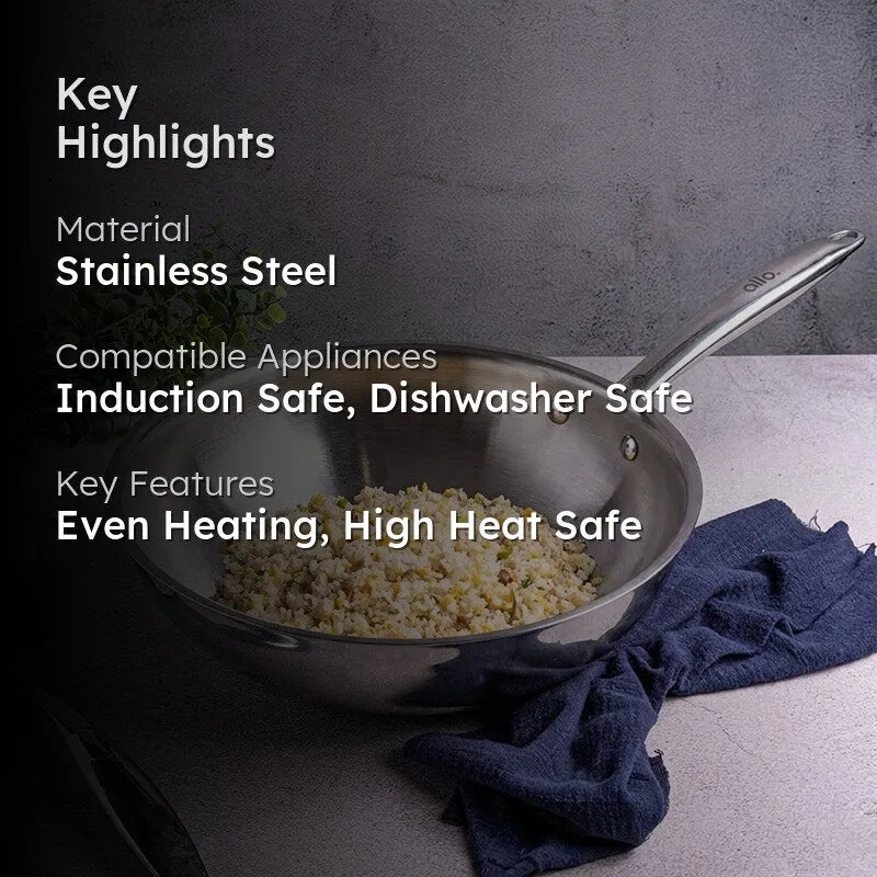 Kenzo Induction Safe Wok - 3700 ML / 10 Inches media 2