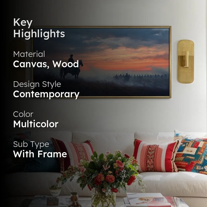 Duskward Canvas Wall Painting With Frame media 2