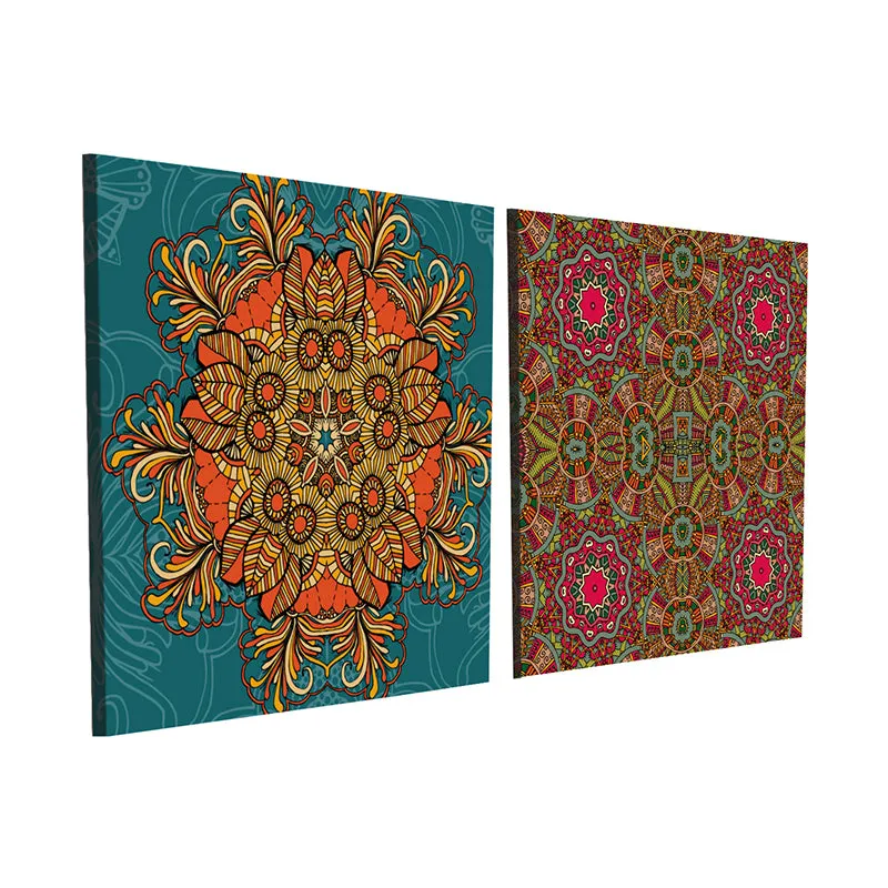 Kaleidoscope Of Colors Canvas Wall Art - Set Of Two media 5