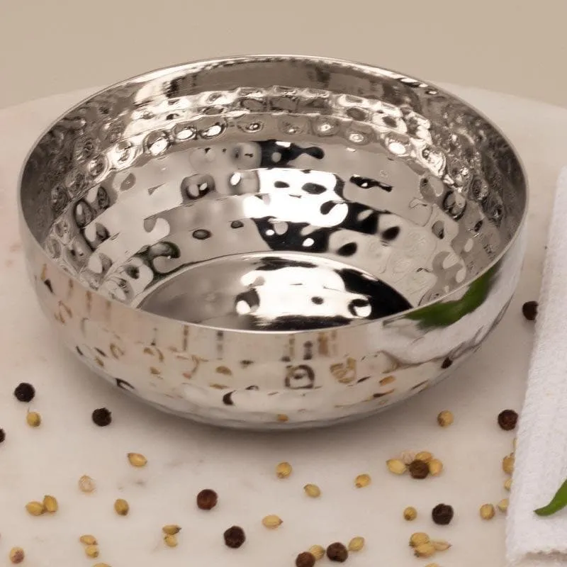 Vintage Charm Hammered Curry Bowl (300 ML) - Set Of Two media 4