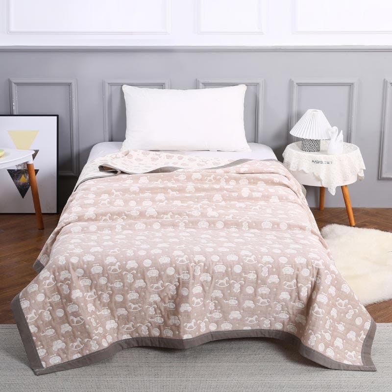 Snuggle Safari Printed Cotton Dohar - Single