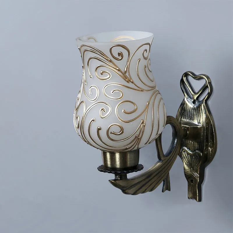 Dila Love Gleam Mosaic Glass & Metal Wall Lamp media 3