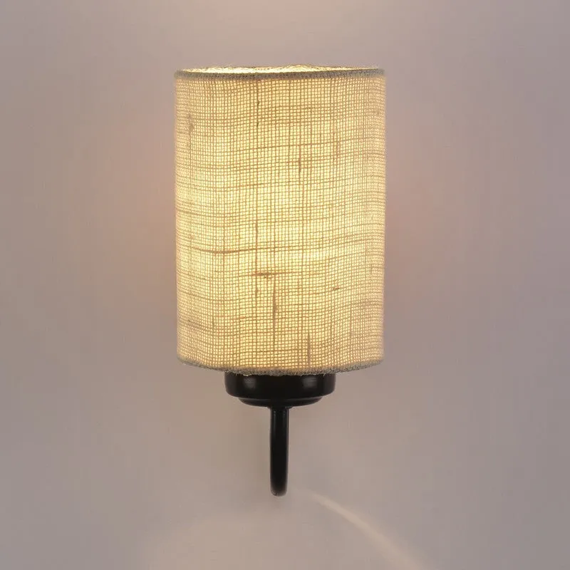 Cyluxe Soft Loom Jute Wall Lamp - Brown media 6