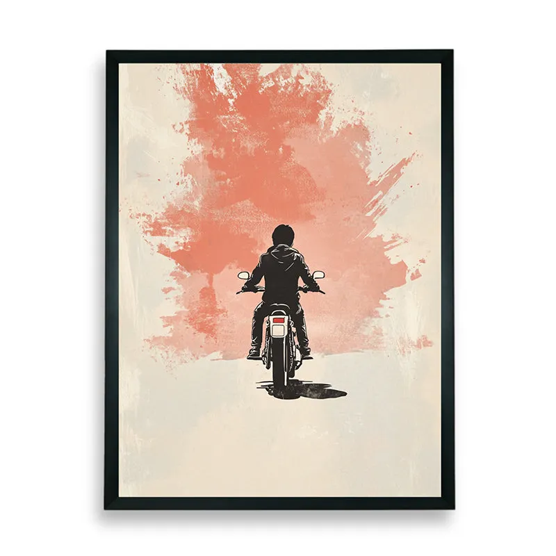 Rider Silhouette Wall Art With Resin Frame media 7