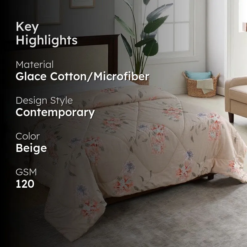 Crisanne Glace Cotton/Microfiber Comforter - 120 GSM media 2