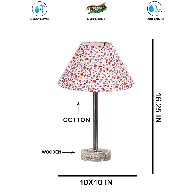 Fleura Cone Rodin Wooden Table Lamp - Multicolor media 7