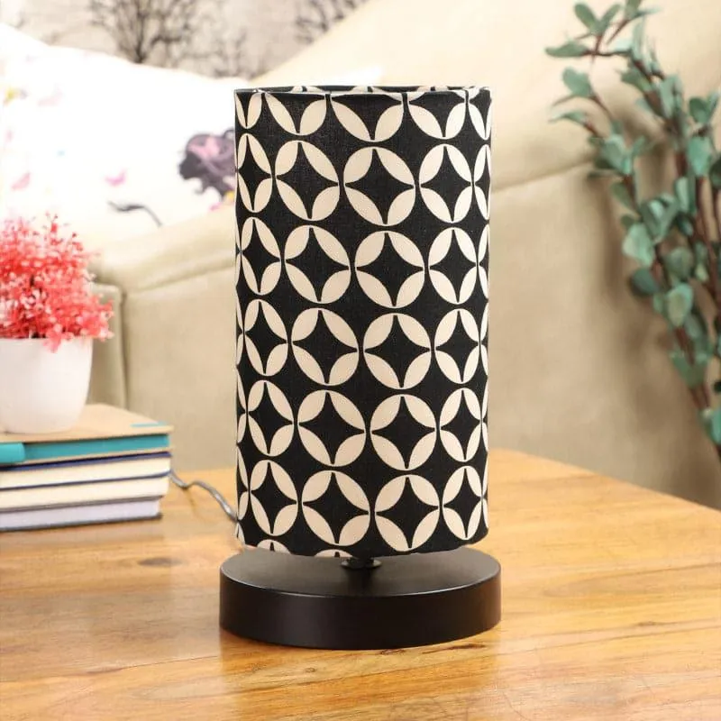 Tatania Torine Fabric Table Lamp - Black,White media 3