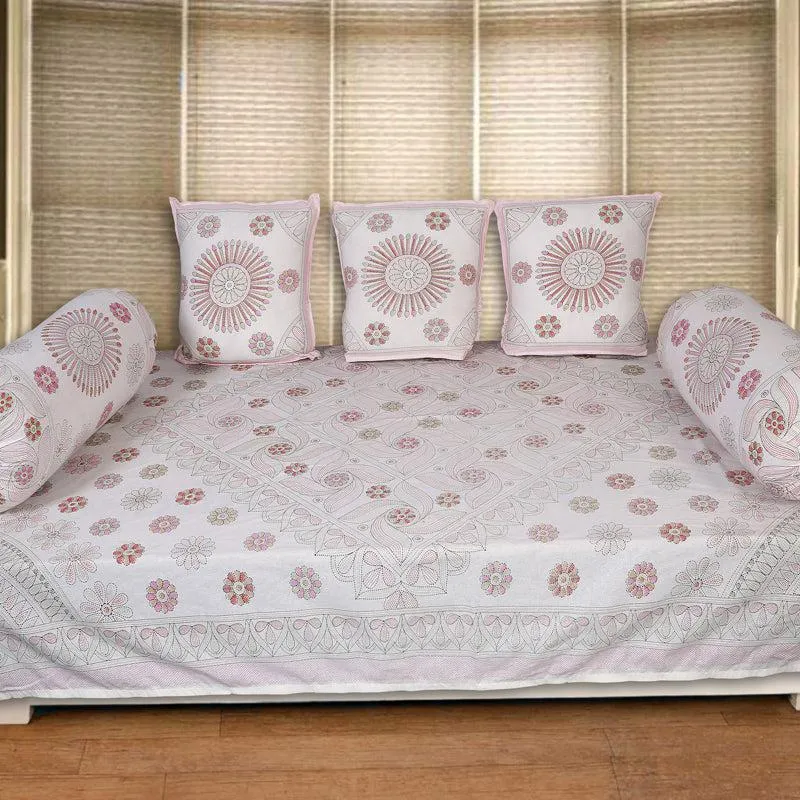 Arunima Diwan Set (Pink) - Six Piece set media 1
