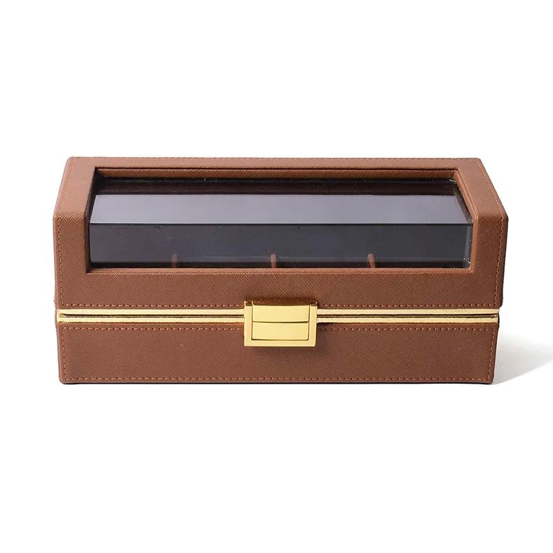 Ceastra Faux Leather Storage Box - Brown media 8