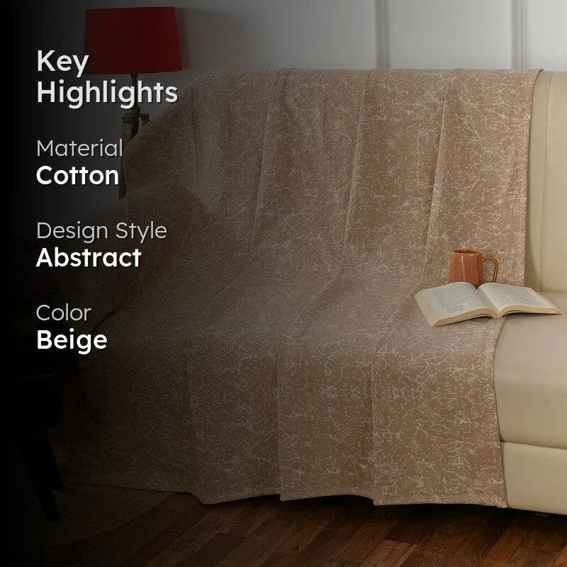 Snugvia Abstract Cotton Throws - Biege media 2