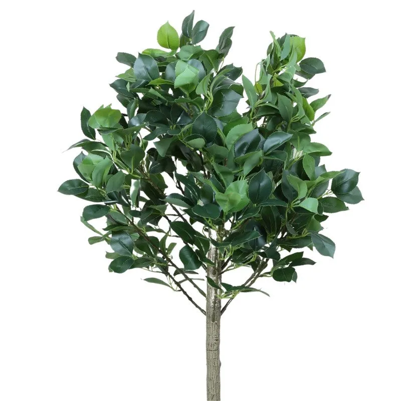 Artificial Topiary Camelia Leaf Plant With Black Fiber Pot - 4.2 Feet media 5