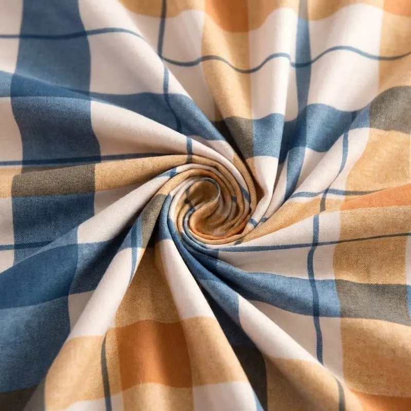 Serene Grid Bedsheet - 190 GSM media 5