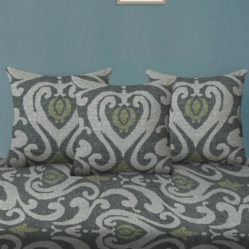 Stencil Luxe Diwan Set - Six Piece Set media 4