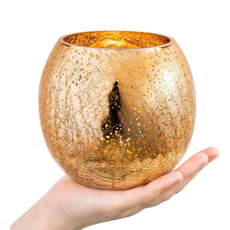 Bliss Sparkle Tealight Candle Holder - Gold media 4