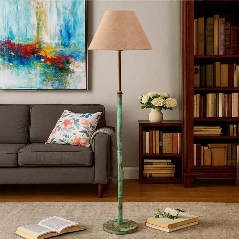 Drift Wooden Floor Lamp - Beige media 4