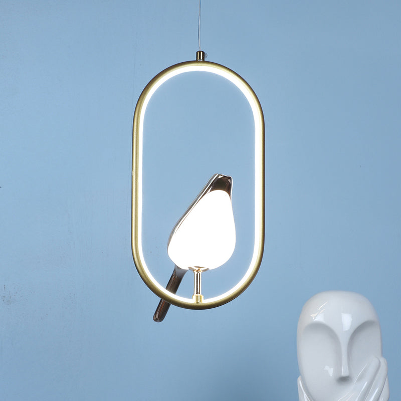Avian Halo Iron Ceiling Lamp - Oval media 2
