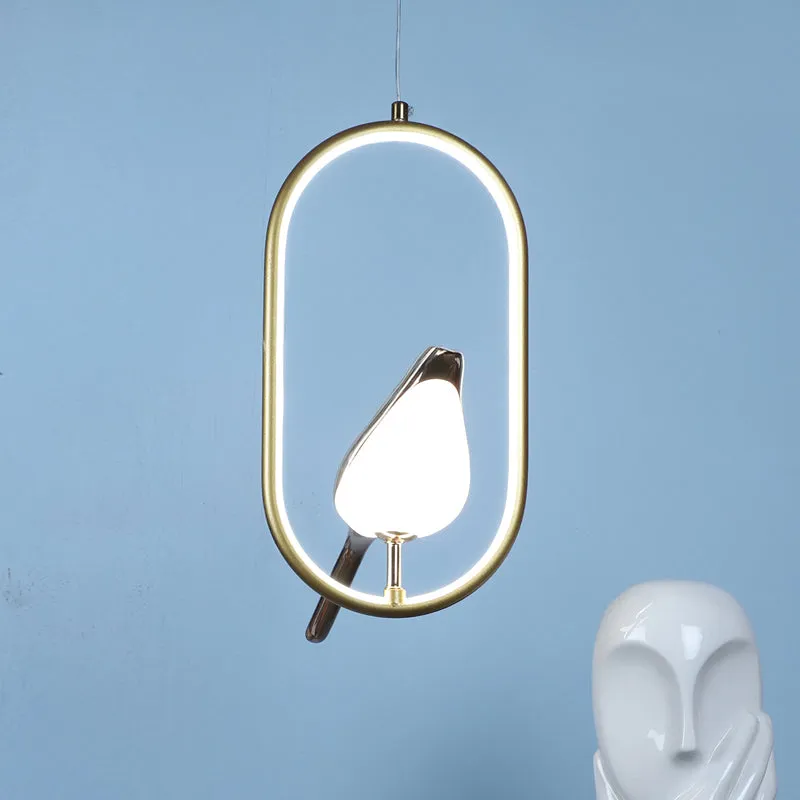 Avian Halo Iron Ceiling Lamp - Oval media 2