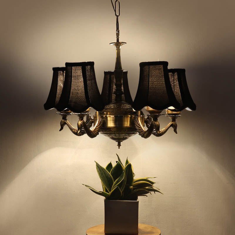 Mayuka Conical Golden Antique Ceiling Lamp