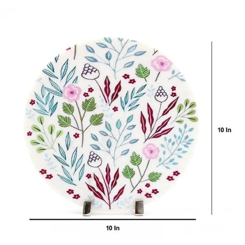 Blossom Bliss Printed Marble Showpiece media 4