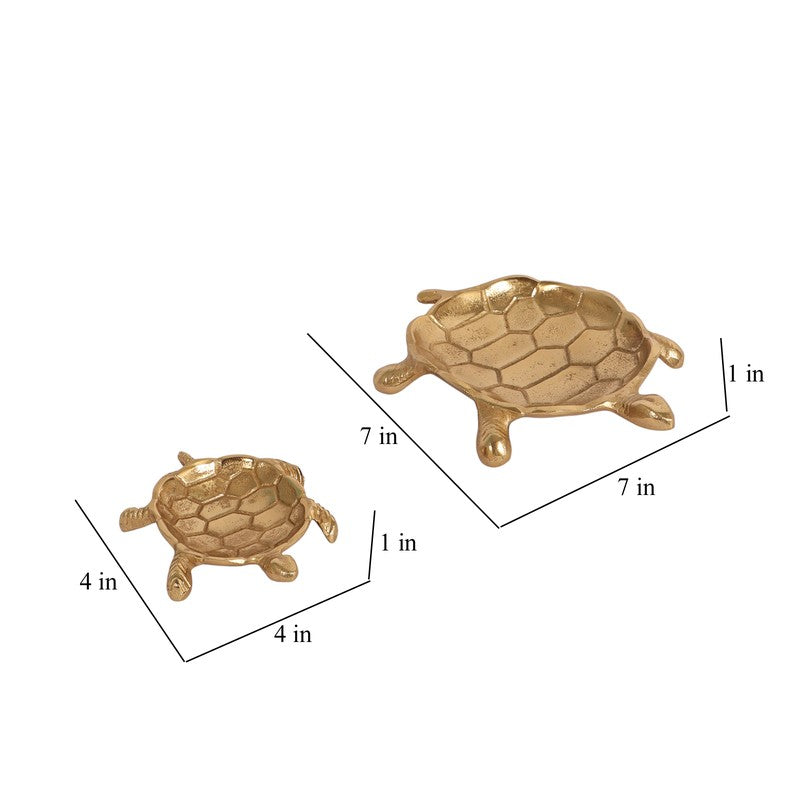 Royal Turtle Accent Tray (Gold) - Set Of Two media 7