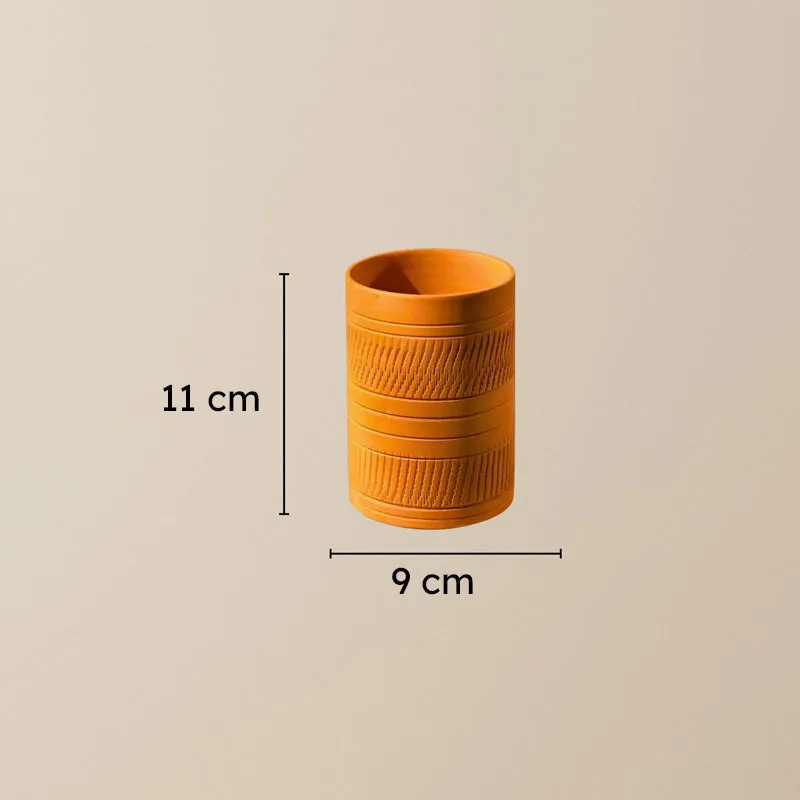 Mitti Terracotta Glass (350 mL) - Set Of Four media 7