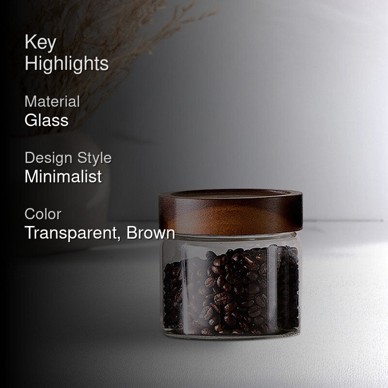 Bergner Crystal Seal Airtight Glass Storage Jar - 580 mL media 2