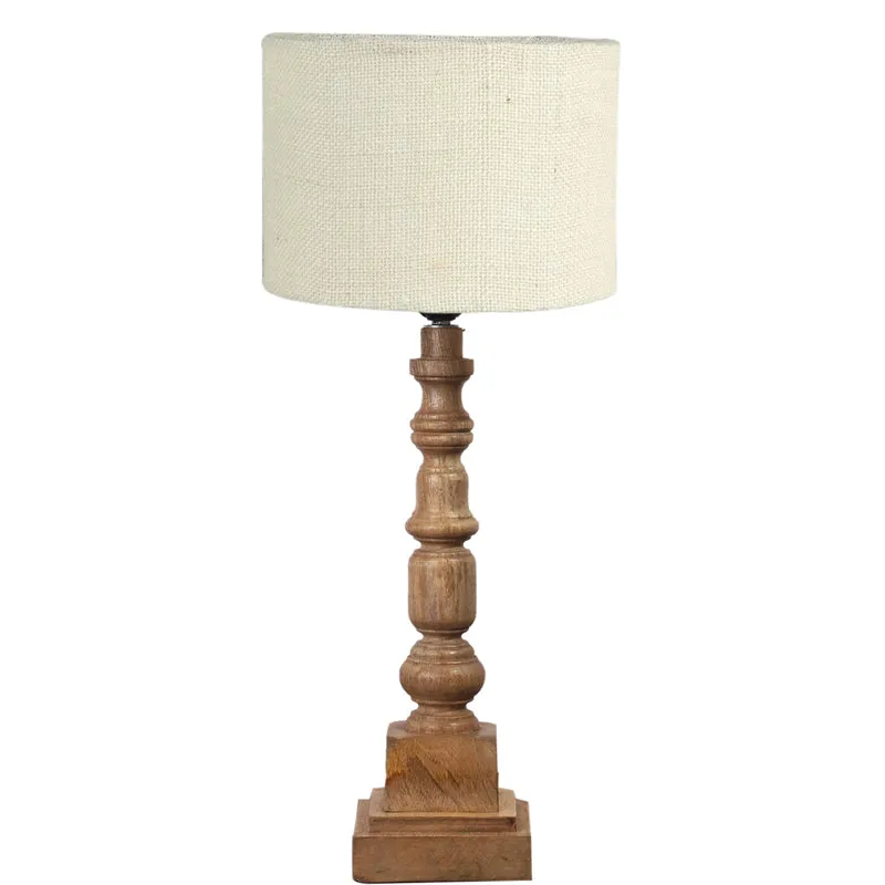 Sienna I Arbor Wooden Table Lamp - Beige,Brown media 6