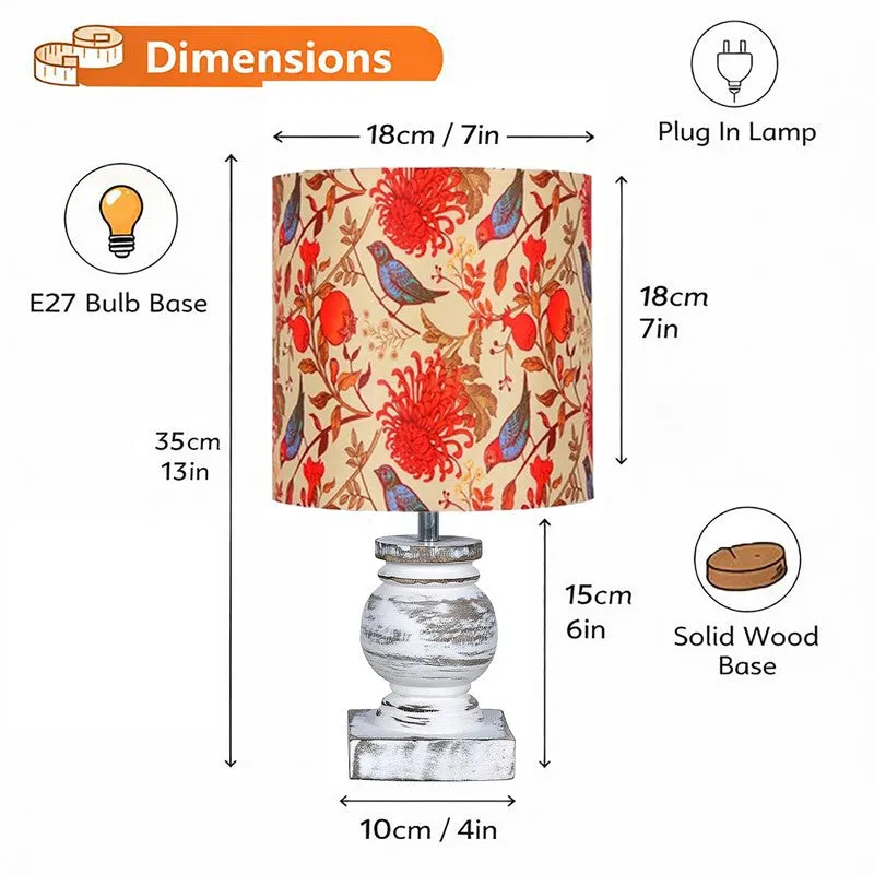 BirdFusion Wooden Table Lamp media 8