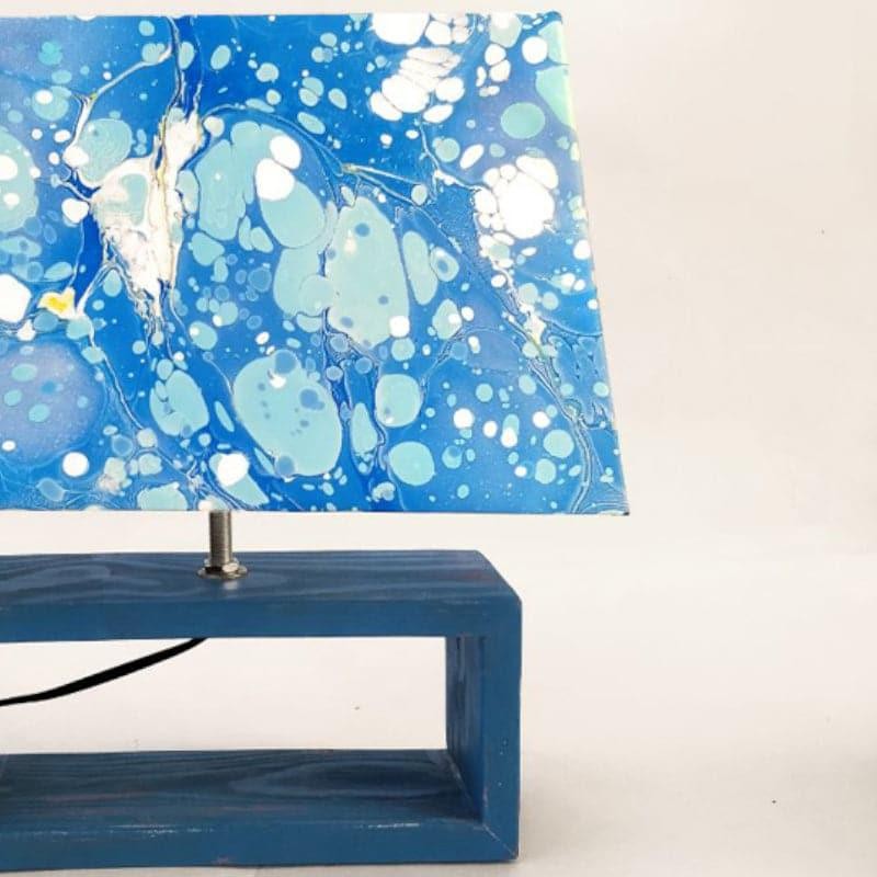 Marbling Sparkle Handpainted Fabric Table Lamp media 5