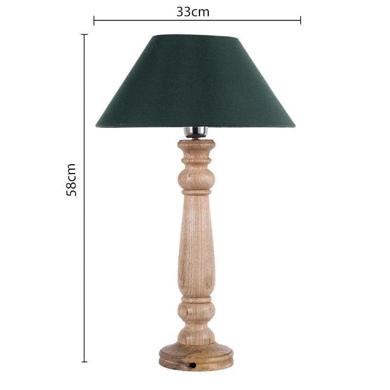 Blissful Beam Fabric Table Lamp - Brown,Green media 5