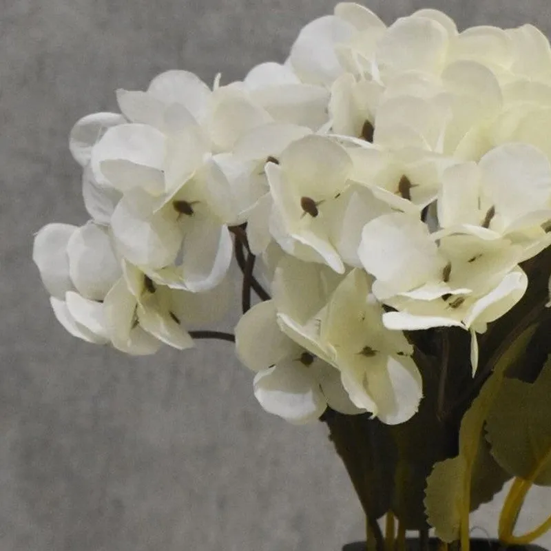 Timeless Artificial Hydrangea Flower - White media 3