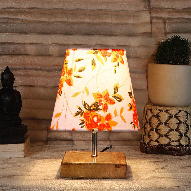 Tryda Ibis Floral Fabric Table Lamp - Multicolor