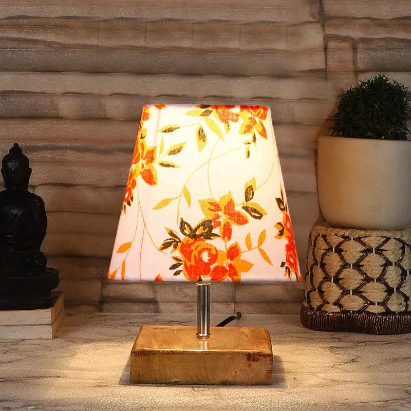 Tryda Ibis Floral Fabric Table Lamp - Multicolor media 1
