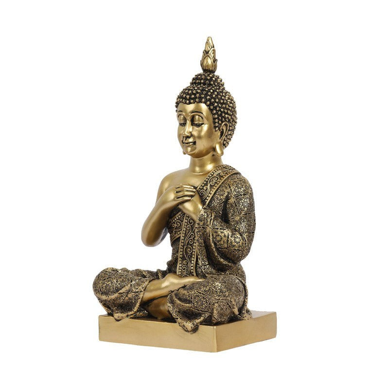 Ornate Meditating Buddha Showpiece media 7