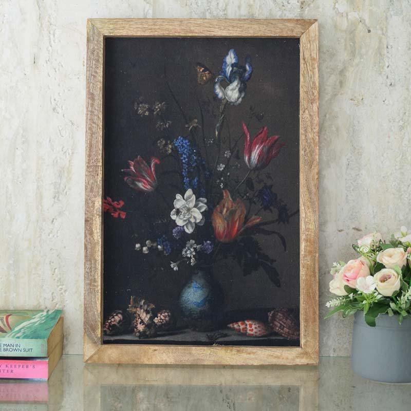 Retro Floral Canvas Painting