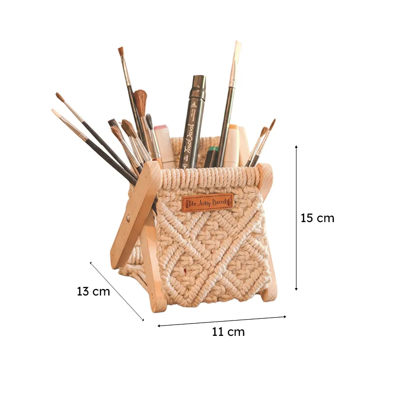 Elma Handcrafted Macrame Stationary Stand media 6