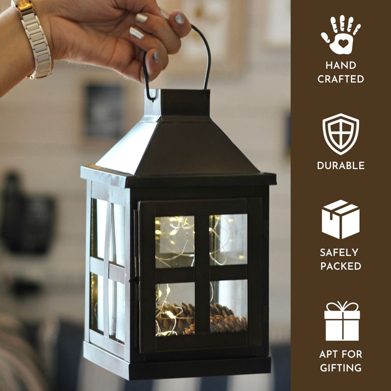 Dukio Lantern Tealight Candle Holder - Brown media 5