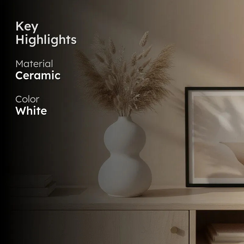 Soft Pebble Stacked Ceramic Vase media 2