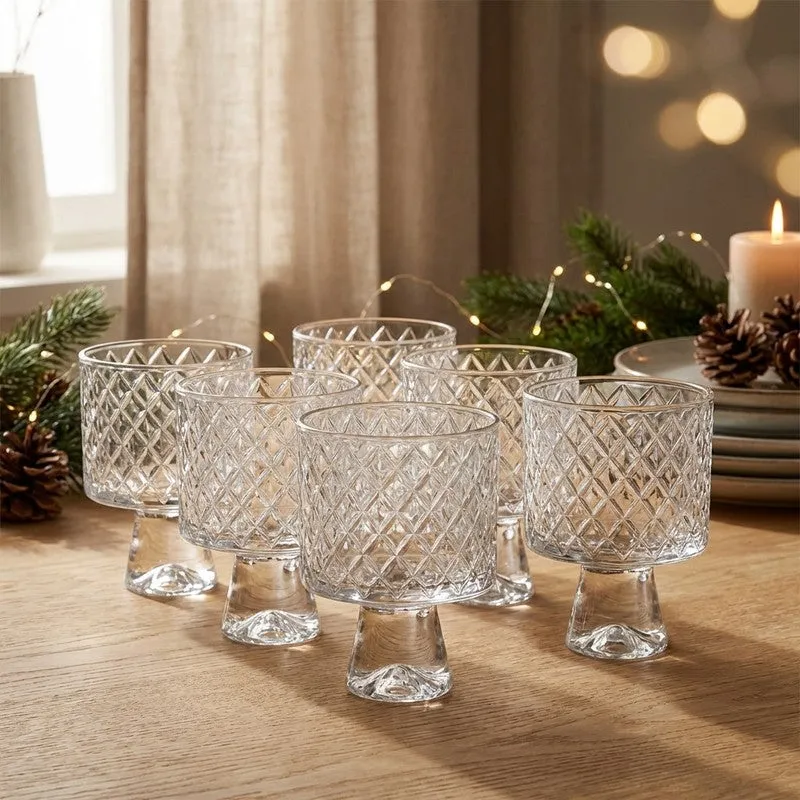 Rioware Crystal Crest Whisky Glass (230 mL Each) - Set Of Six media 1
